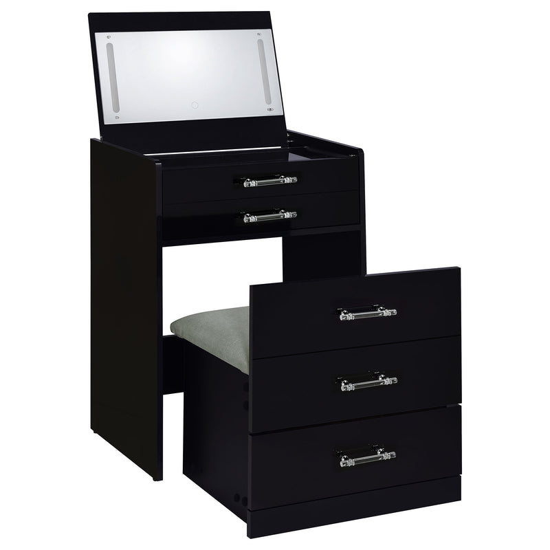 Danbury Makeup Vanity Table with LED Mirror and Stool