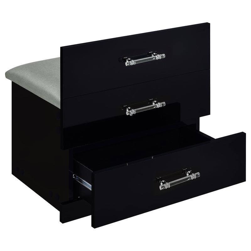 Danbury Makeup Vanity Table with LED Mirror and Stool