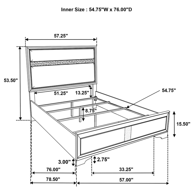 Miranda Panel Bed