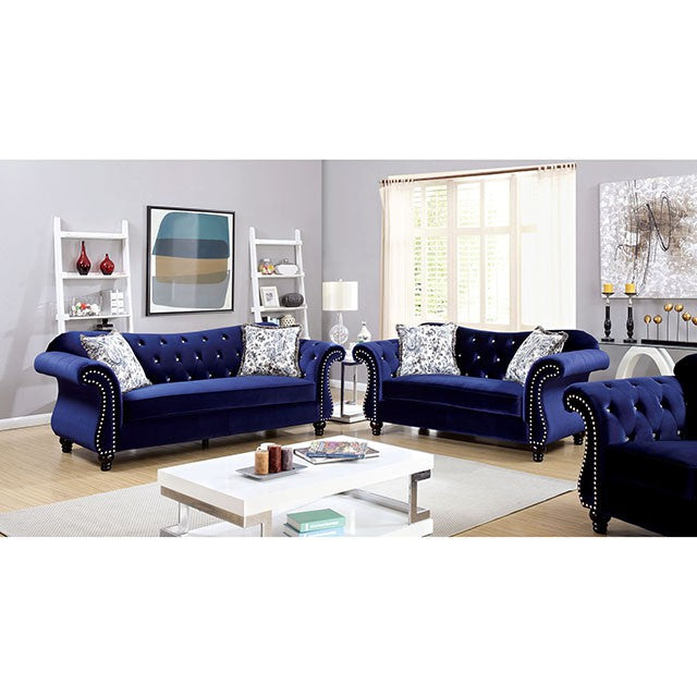 Jolanda Chair Blue & Grey