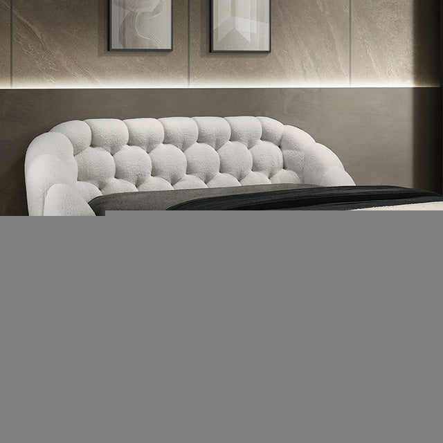 Newquay E.King & Queen Bed White, Grey, & Black